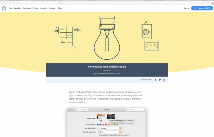 1Password brand asset featured on 1password.com