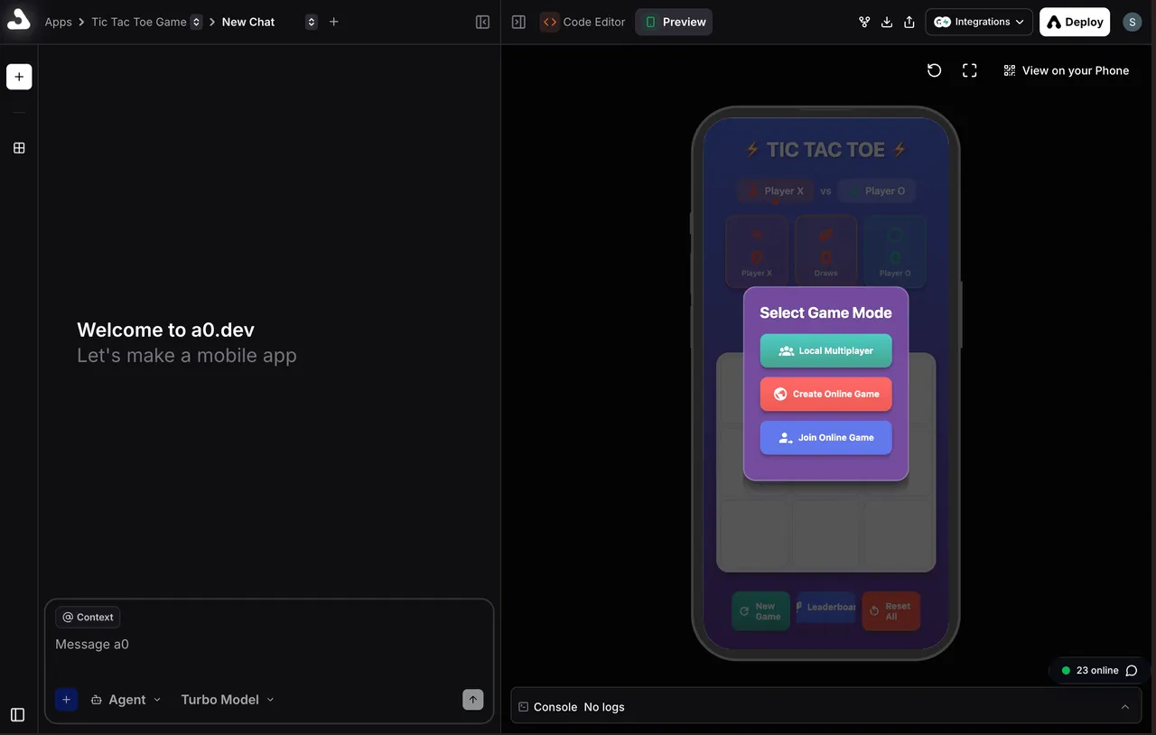 a0.dev brand asset featured on a0.dev