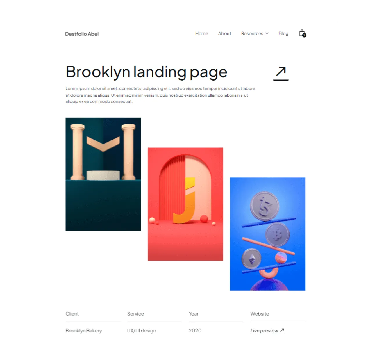 Abel brand asset featured on destfolio-abel.webflow.io