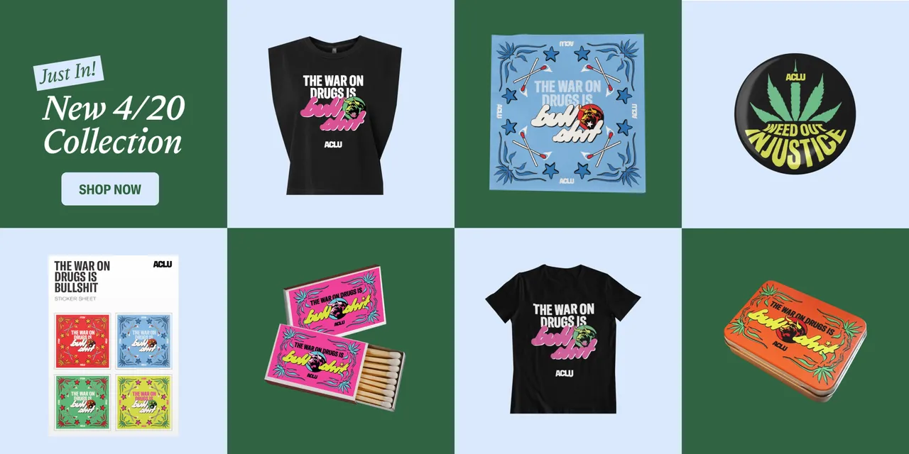 ACLU brand asset featured on shop.aclu.org