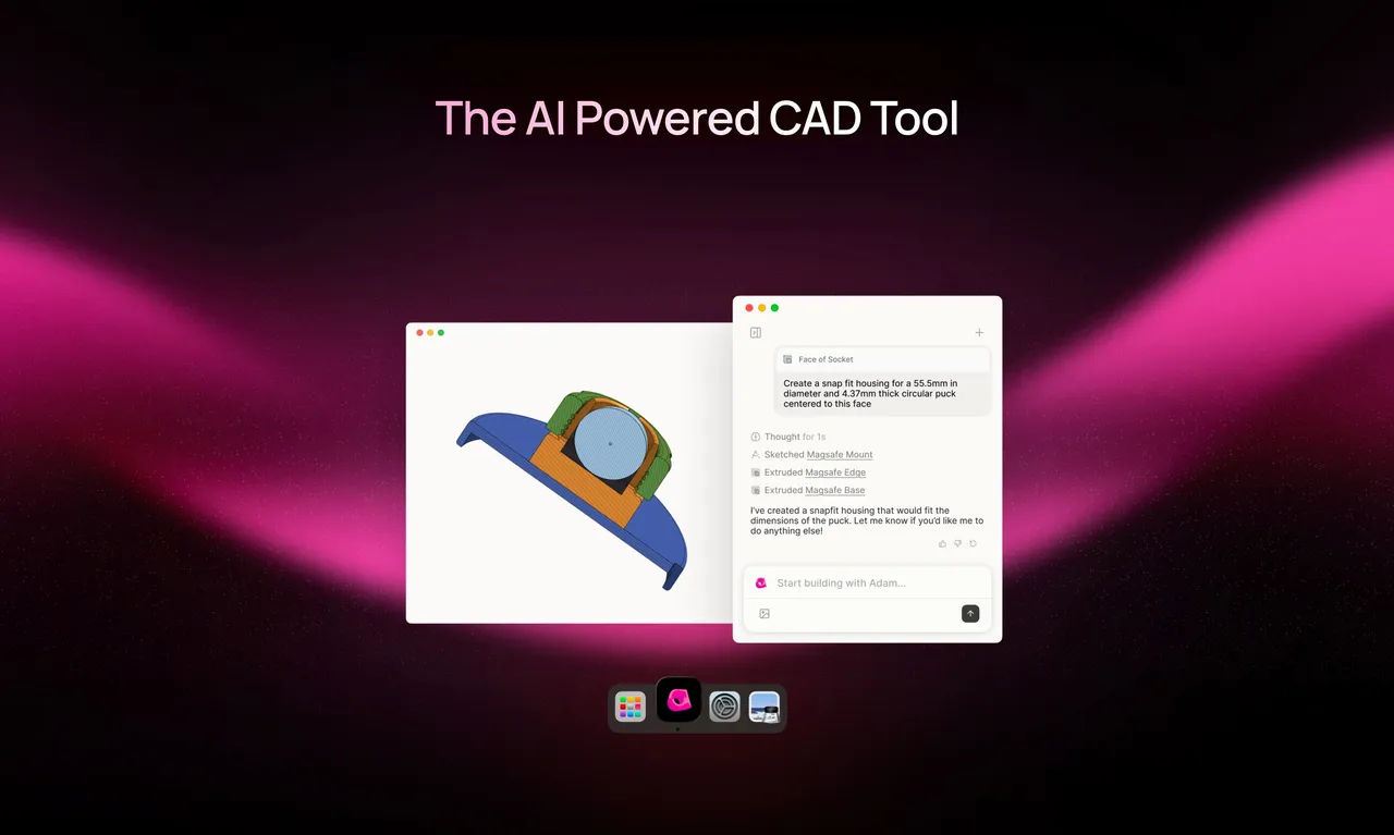 Adam brand asset featured on adam.new