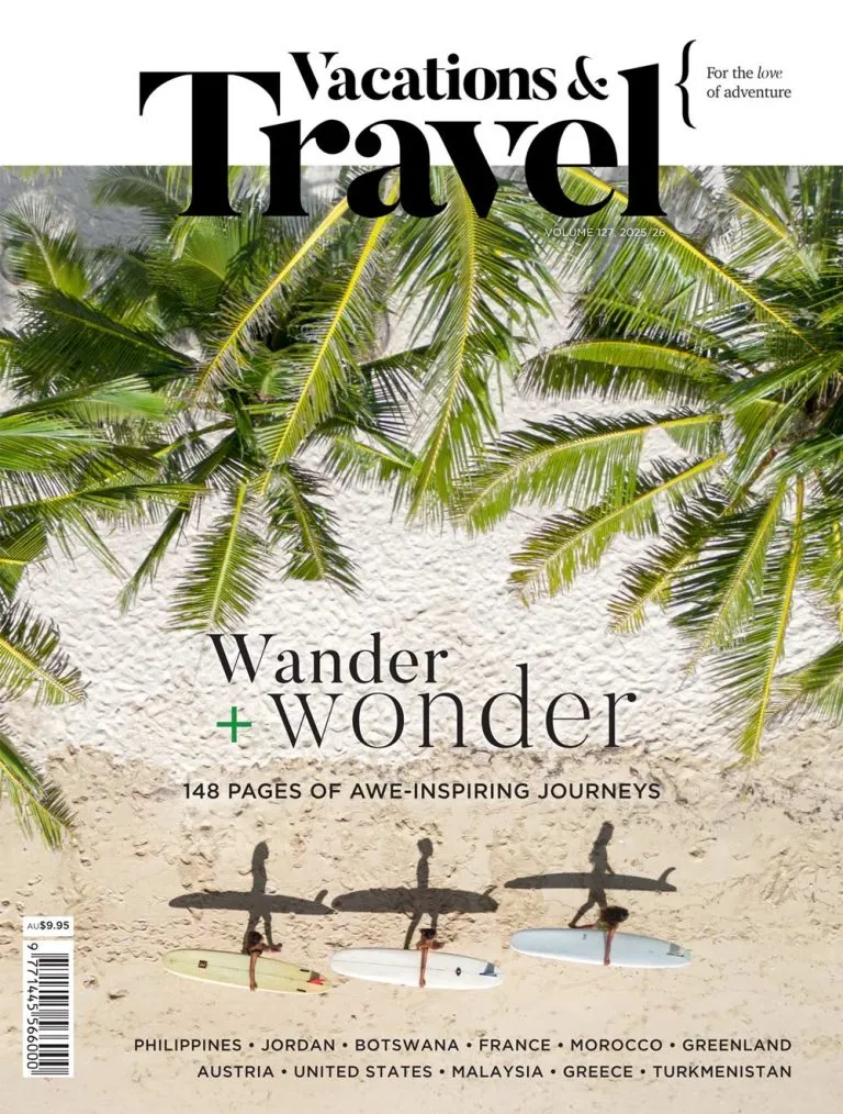 Adventurous Co brand asset featured on vacationstravel.com