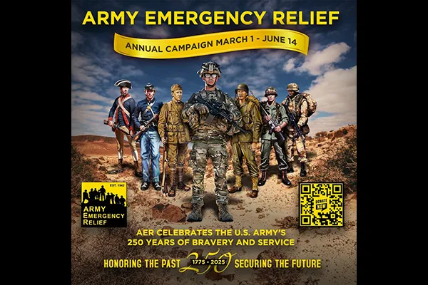 Aer brand asset featured on armyemergencyrelief.org