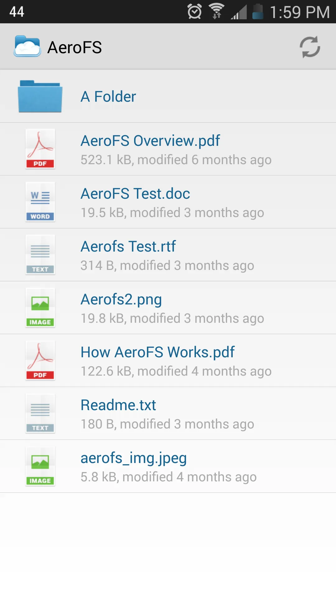 AeroFS brand asset featured on amazon.com