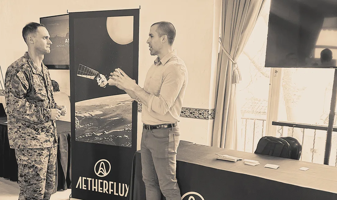 Aetherflux brand asset featured on aetherflux.com