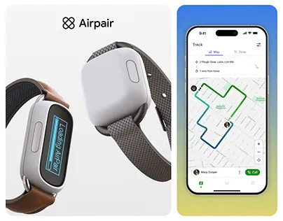 AirPair brand asset featured on behance.net