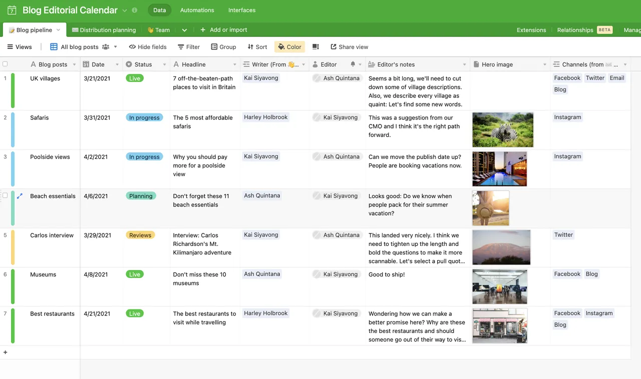 Airtable brand asset featured on blog.airtable.com