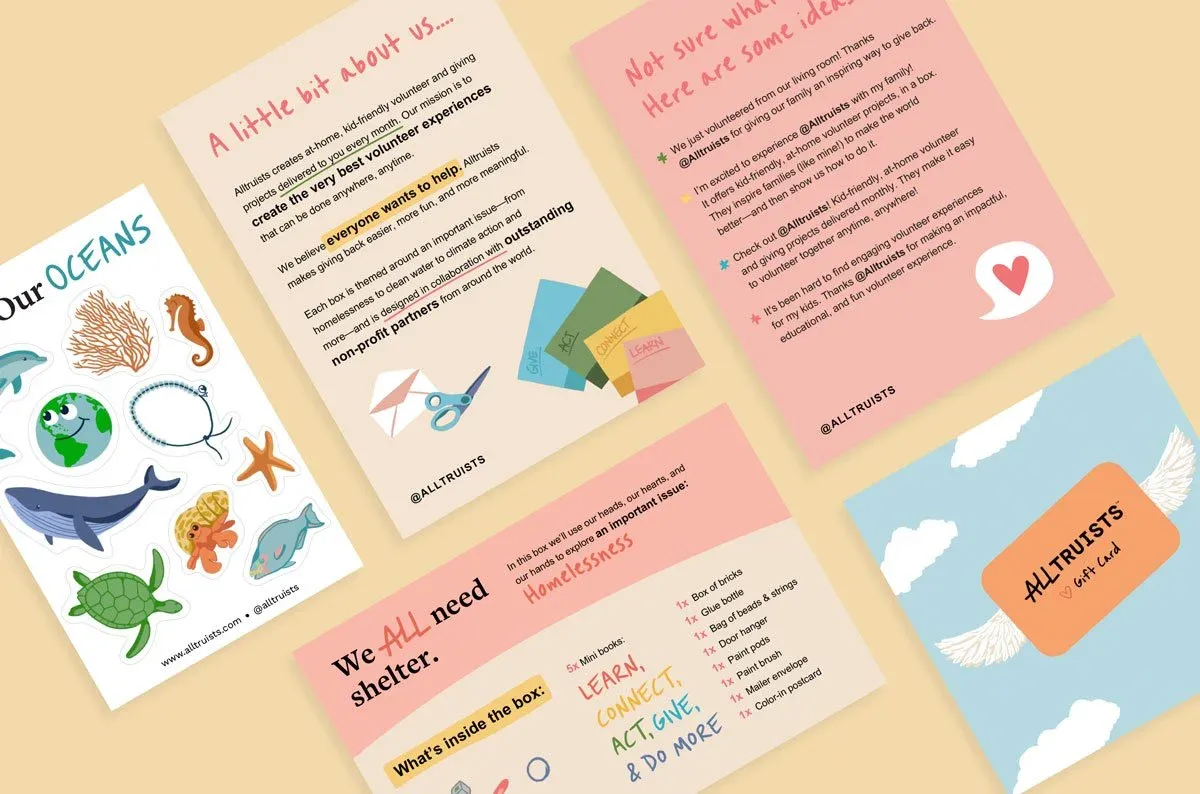 Alltruists brand asset featured on playadesign.co