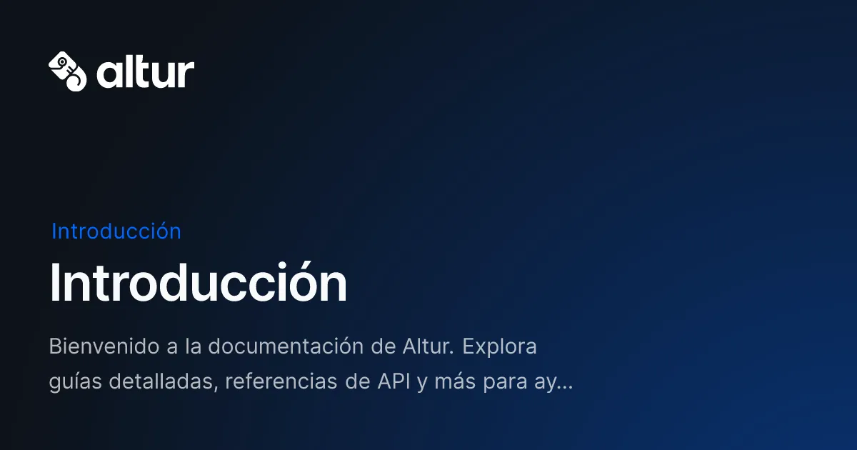 Altur brand asset featured on docs.altur.io
