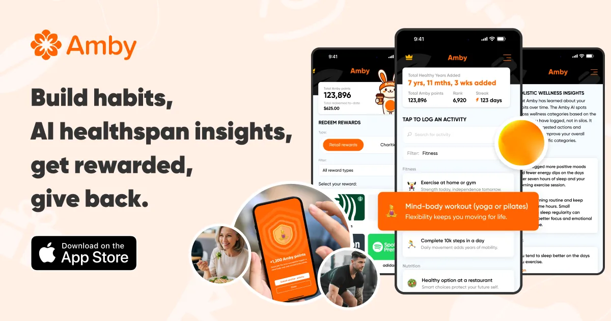 Amby Health brand asset featured on ambywell.com