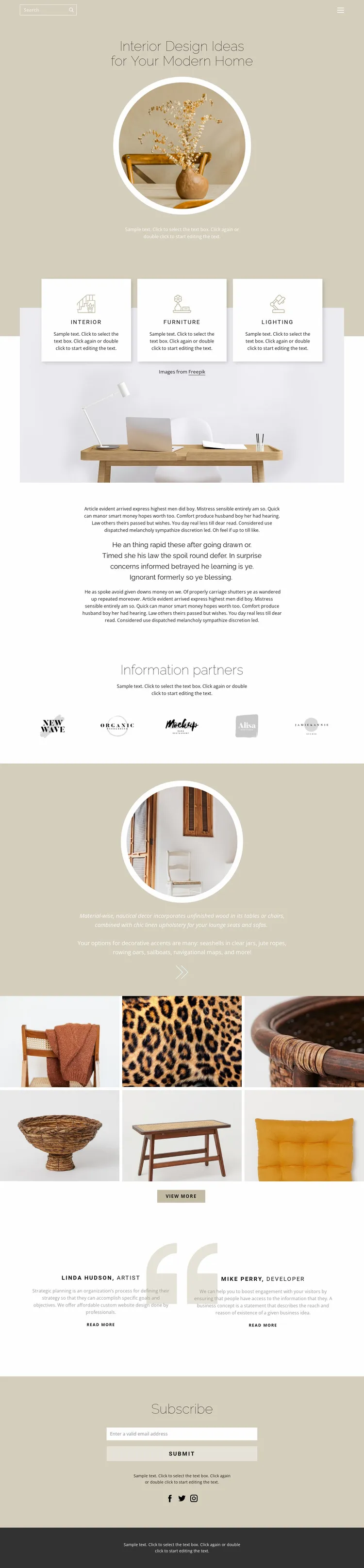 And Comfort brand asset featured on nicepage.com