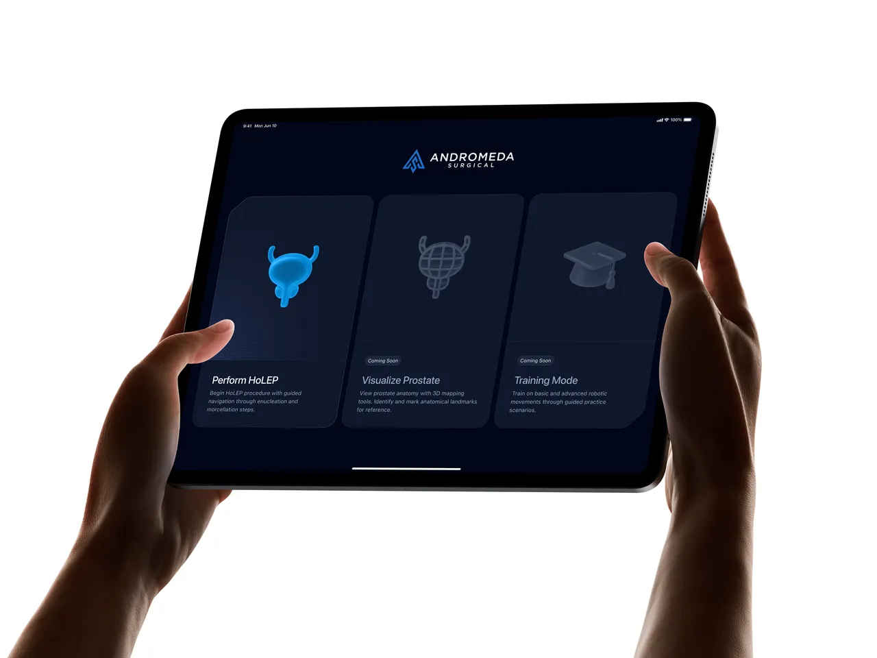 Andromeda Surgical brand asset featured on andromedasurgical.com