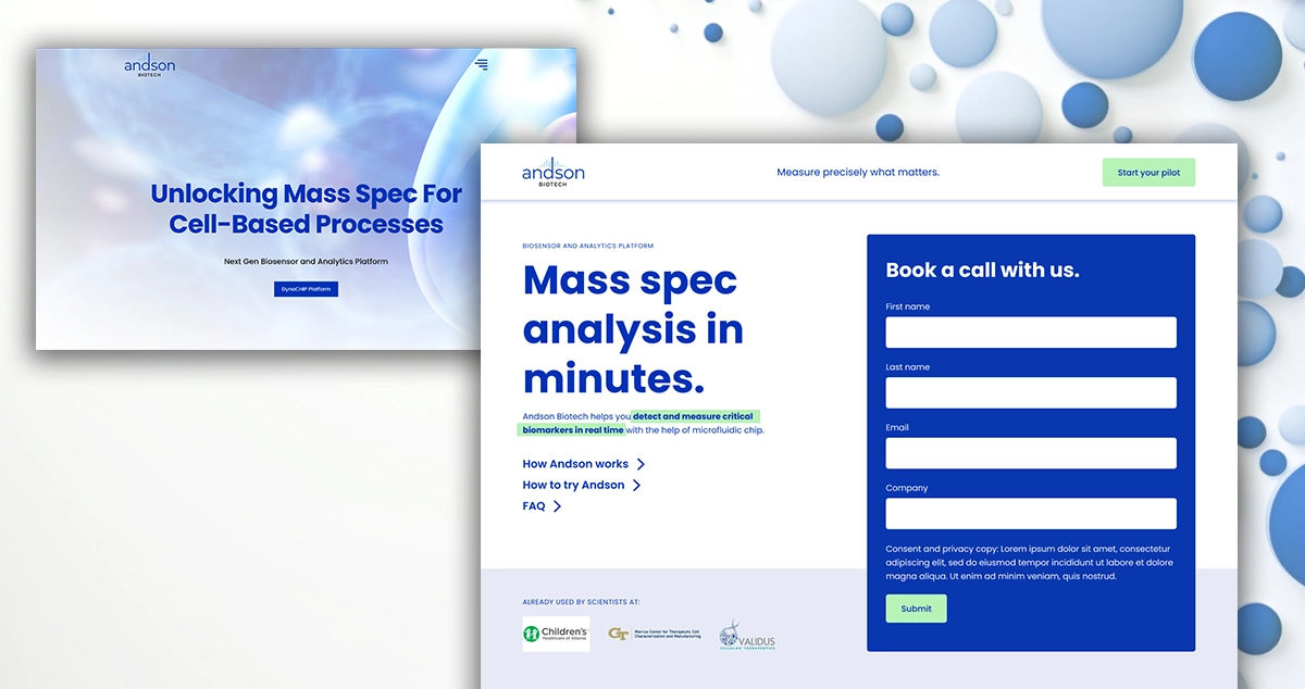 Andson Biotech brand asset featured on kseniamik.com