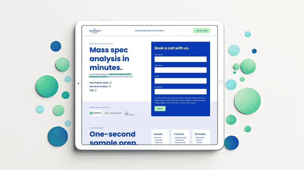 Andson Biotech brand asset featured on kseniamik.com
