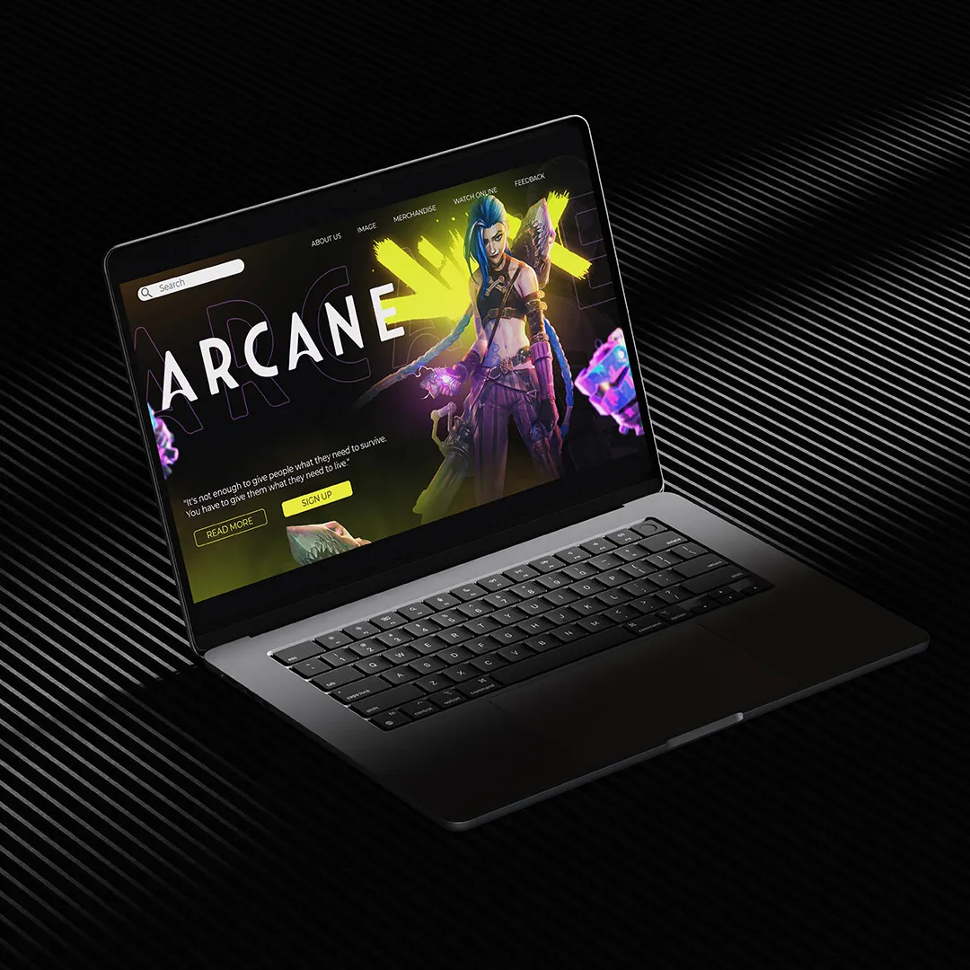 Arcane brand asset featured on artstation.com