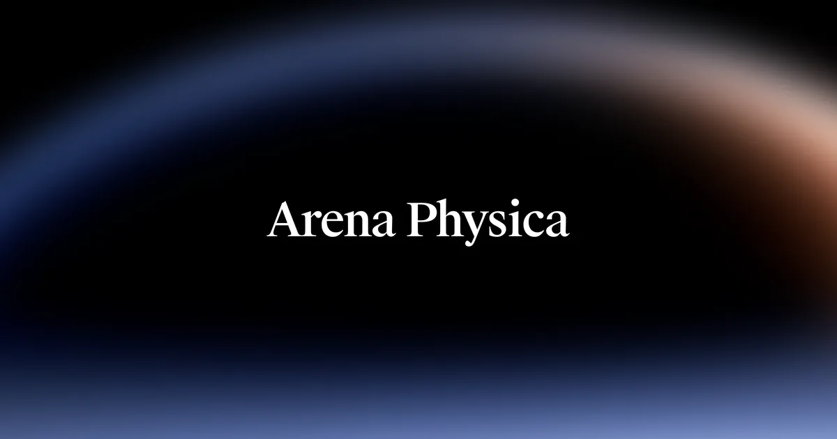Arena Physica brand asset featured on arena-ai.com