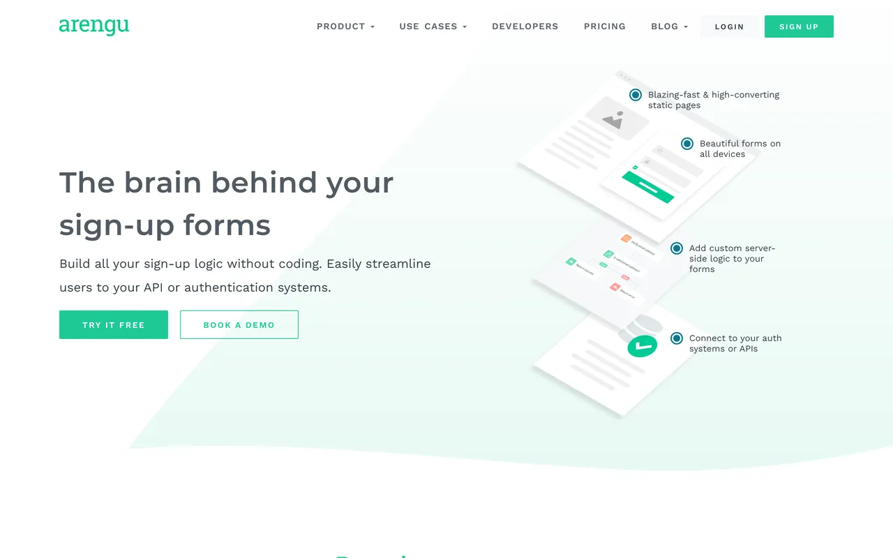 Arengu brand asset featured on minimum.run