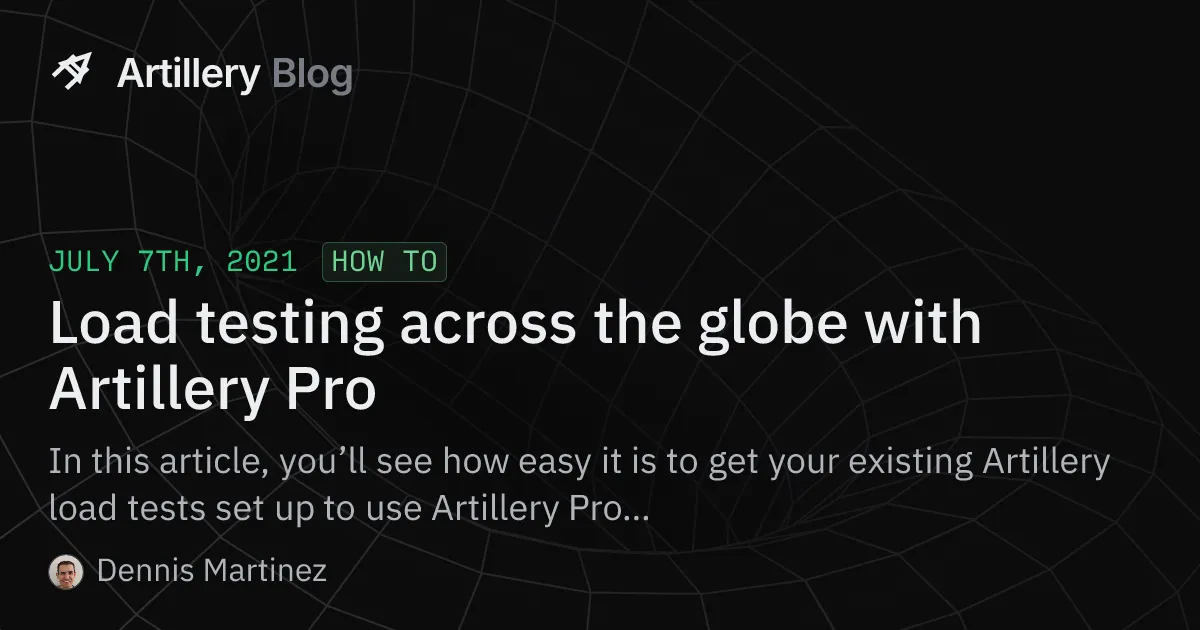 Artillery brand asset featured on artillery.io