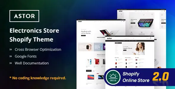 Astor brand asset featured on themeforest.net