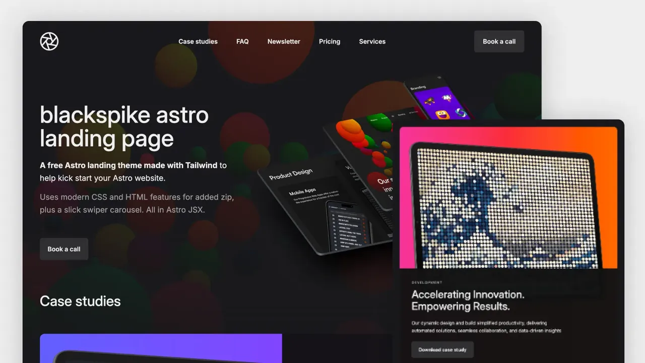 Astro brand asset featured on astro.build