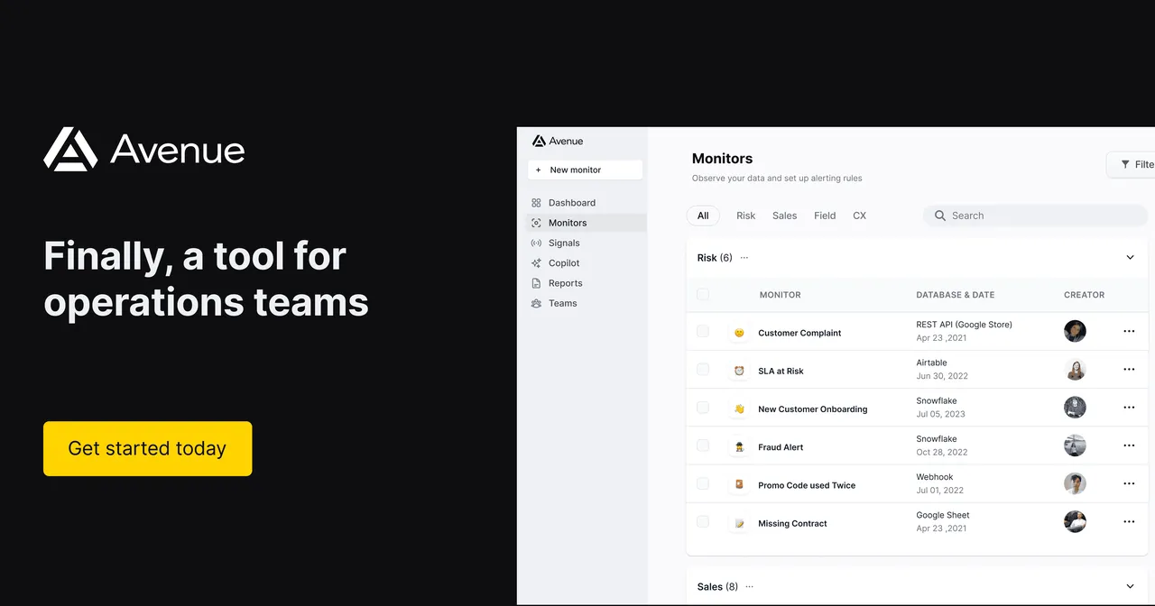 Avenue brand asset featured on avenue.app