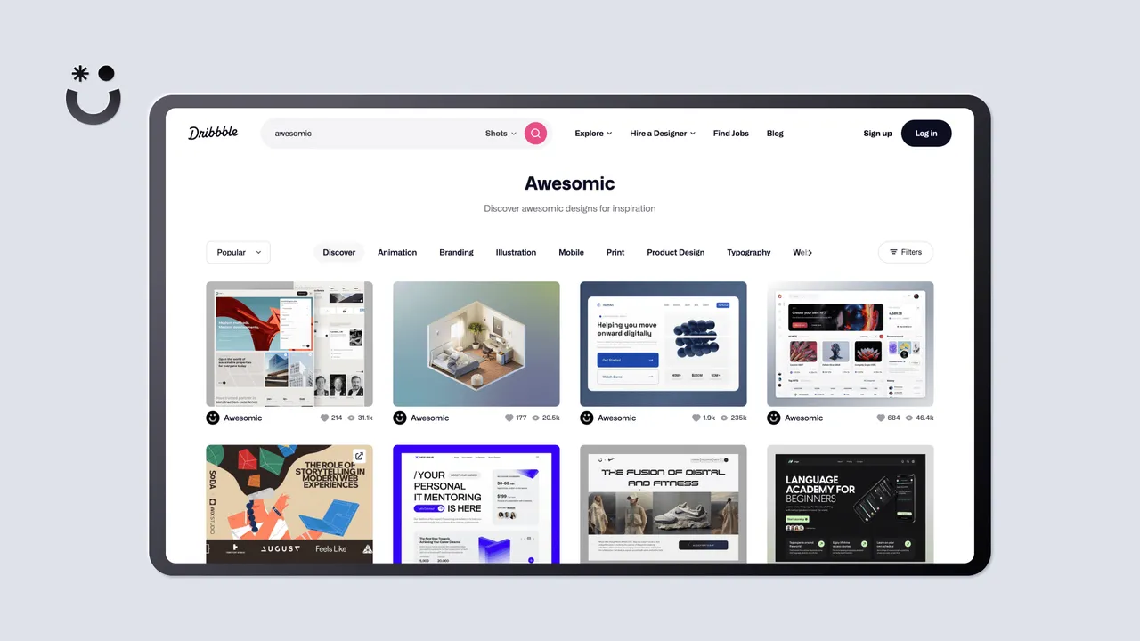 Awesomic brand asset featured on awesomic.com