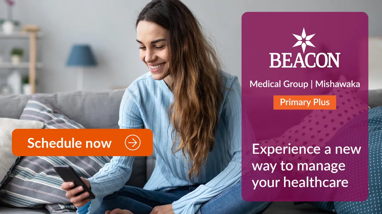 Beacon Health brand asset featured on beaconhealthsystem.org