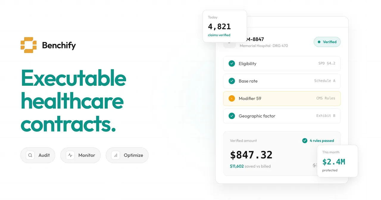 Benchify brand asset featured on benchify.com