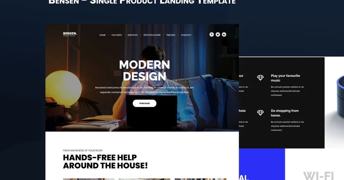 Bensen brand asset featured on elements.envato.com
