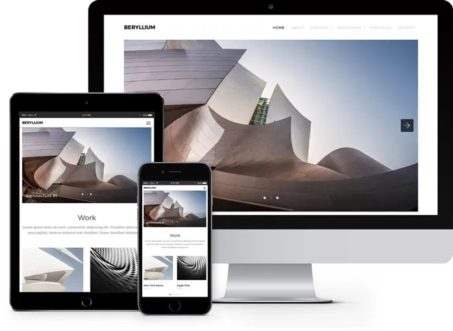 Berilium brand asset featured on freehtml5.co