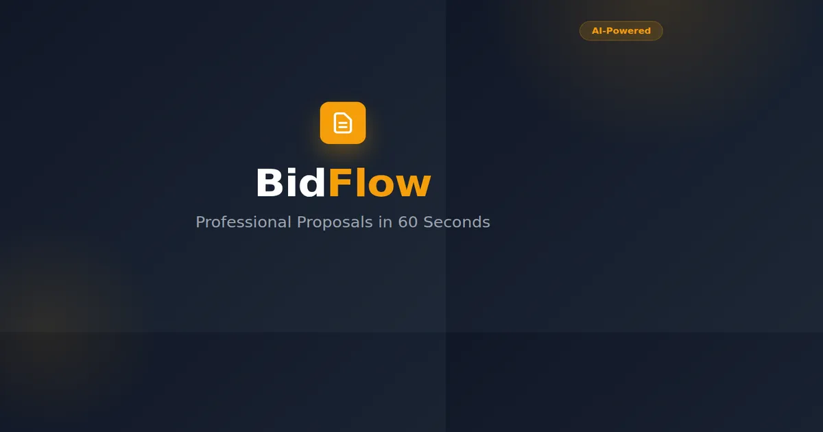 Bidflow brand asset featured on getbidflow.com