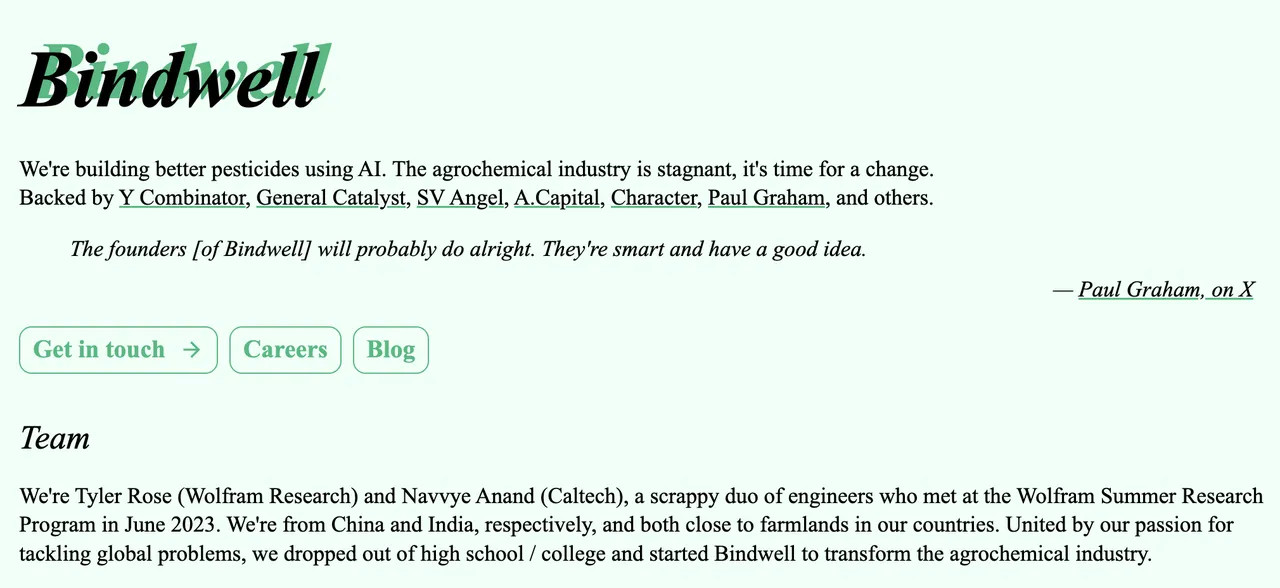 Bindwell brand asset featured on rowansci.com