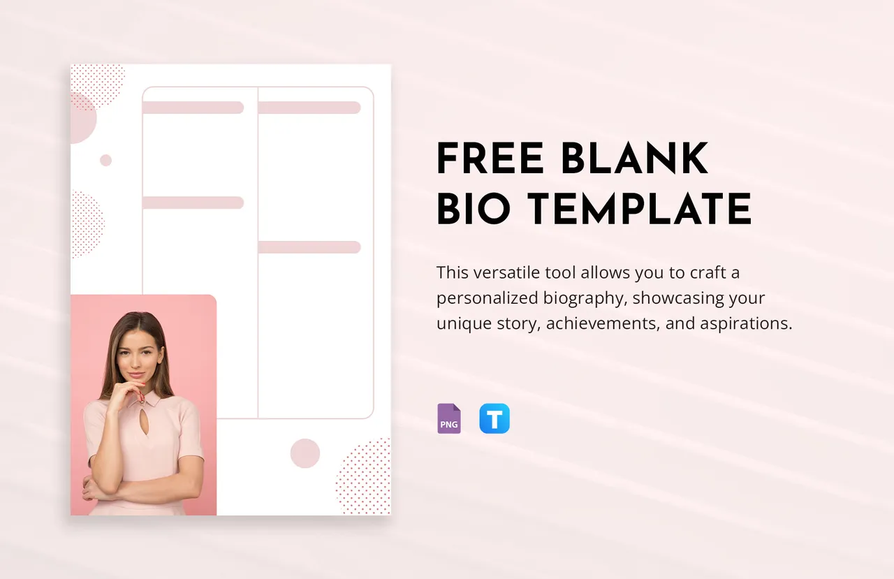 Blank Bio brand asset featured on template.net
