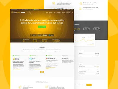 Blockstamp brand asset featured on dribbble.com