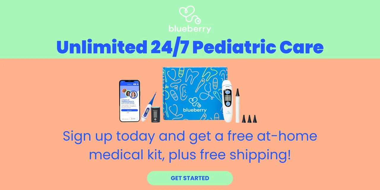Blueberry Pediatrics brand asset featured on blueberrypediatrics.com