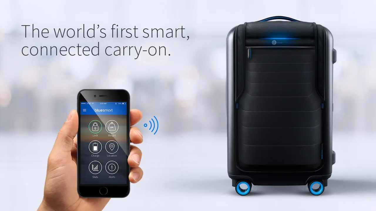 Bluesmart brand asset featured on youtube.com