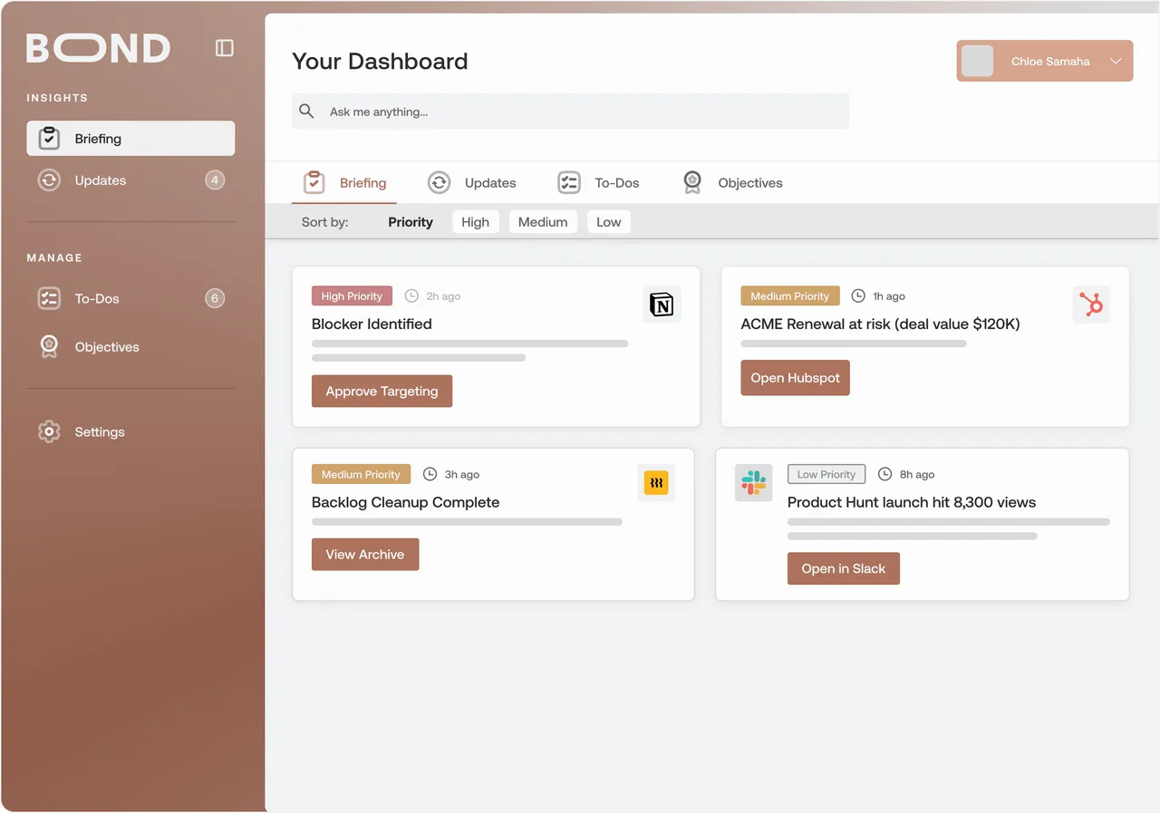 Bond brand asset featured on bondapp.io