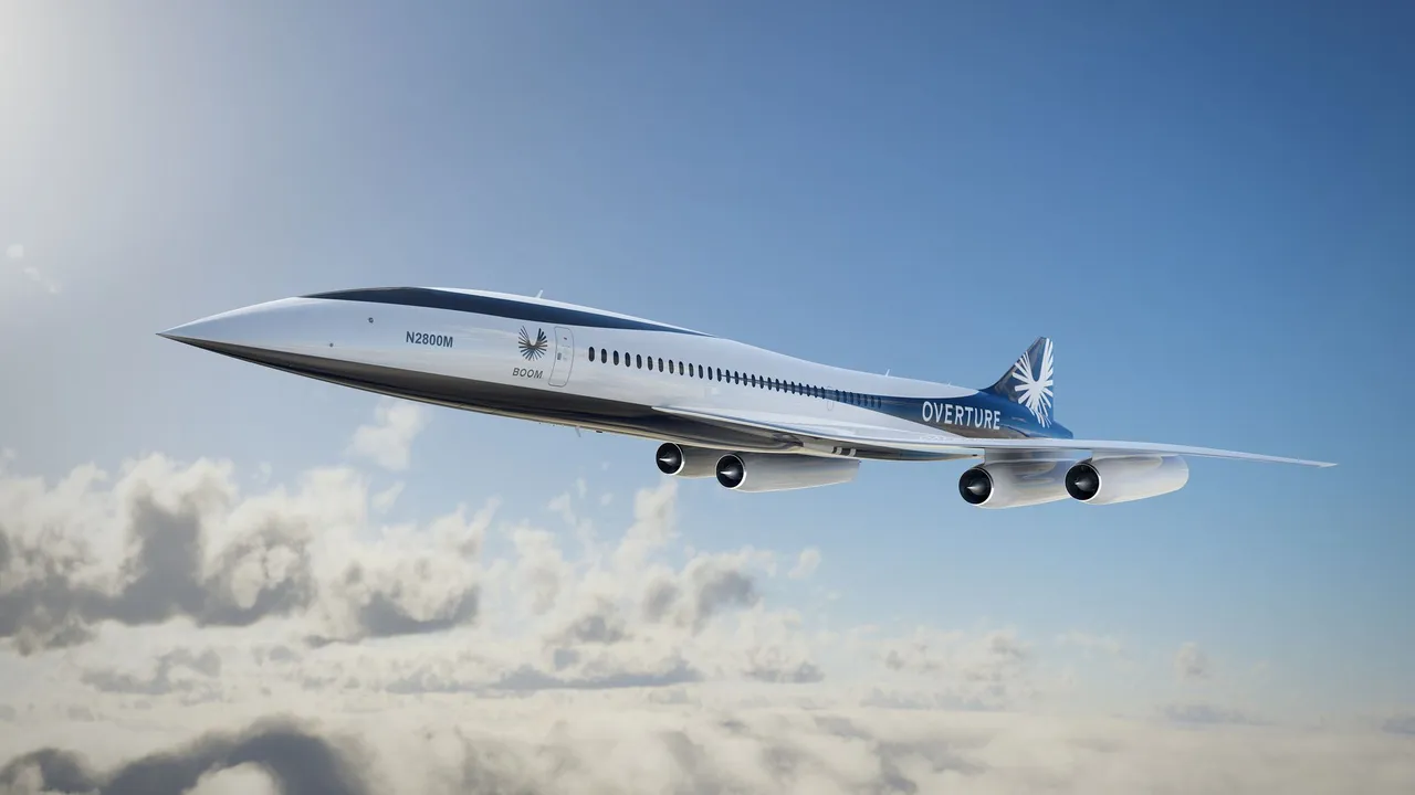 Boom brand asset featured on boomsupersonic.com