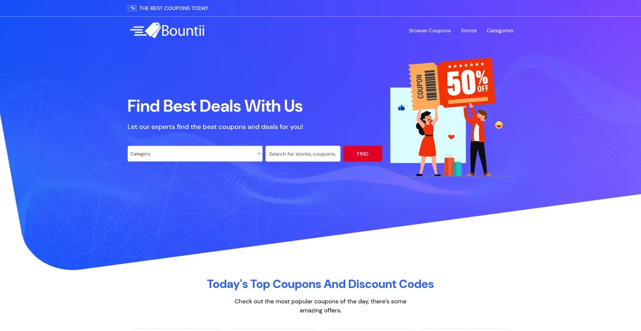 Bountii brand asset featured on gridinsoft.com