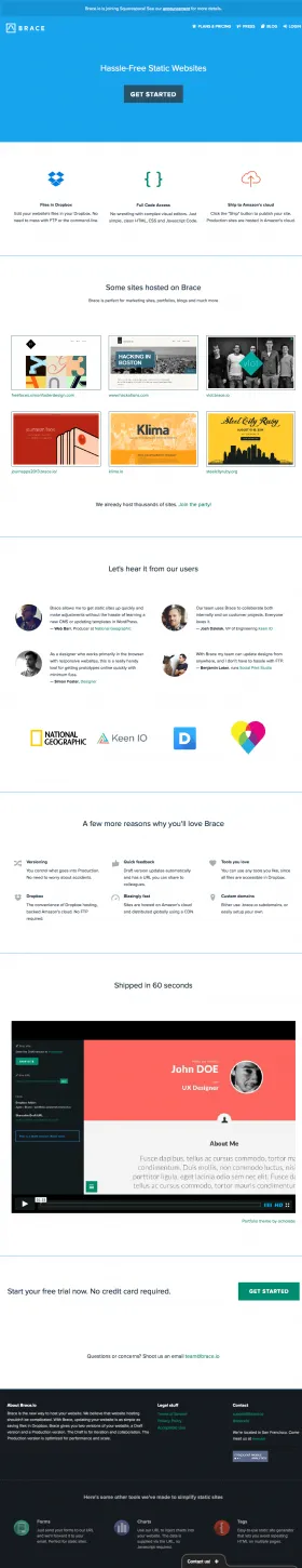Brace brand asset featured on wiki.archiveteam.org