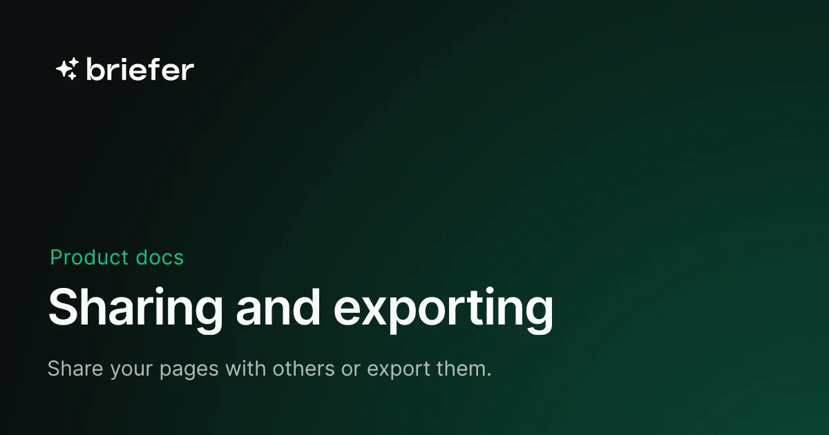 Briefer brand asset featured on docs.briefer.cloud