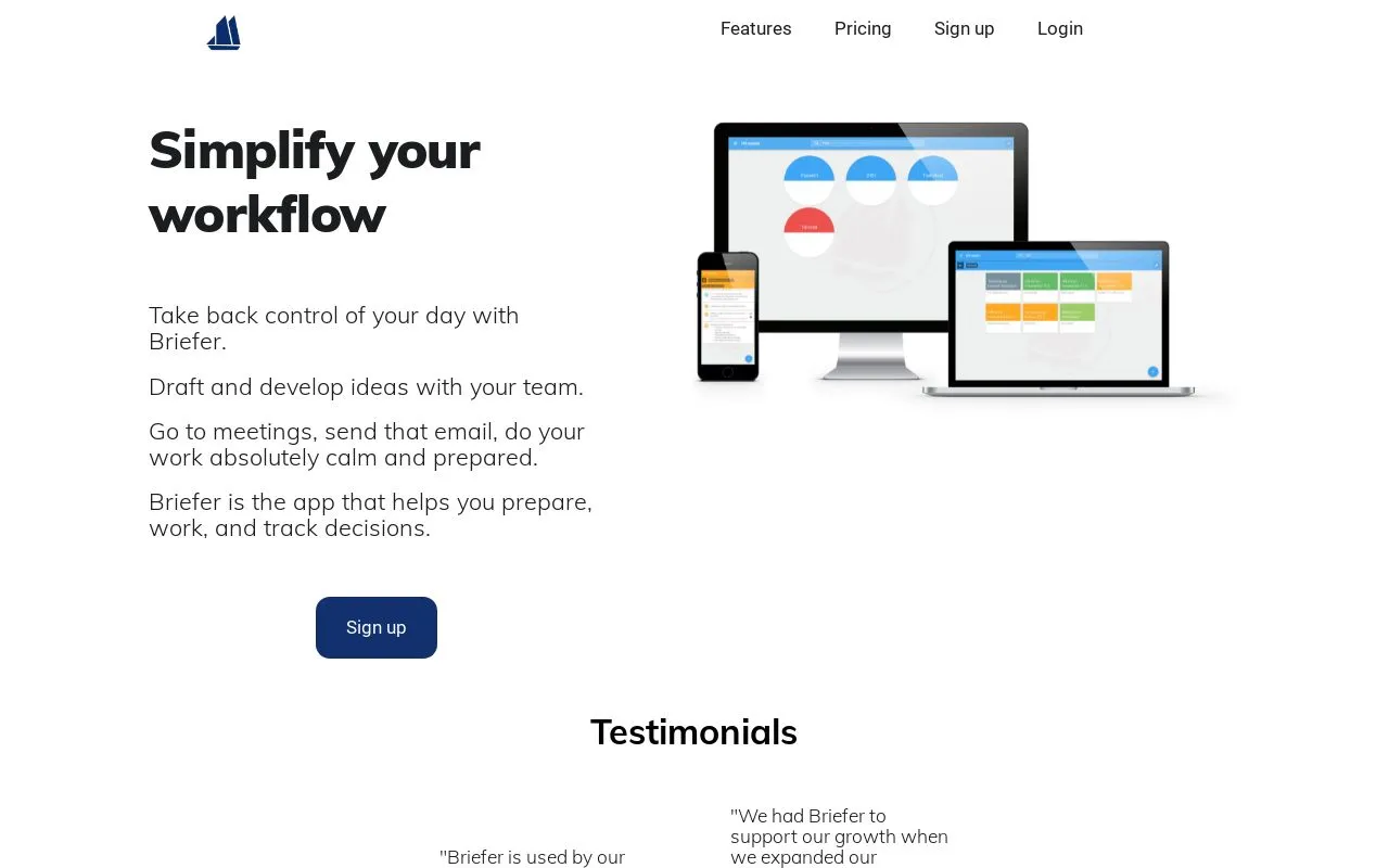 Briefer brand asset featured on get.briefer.io