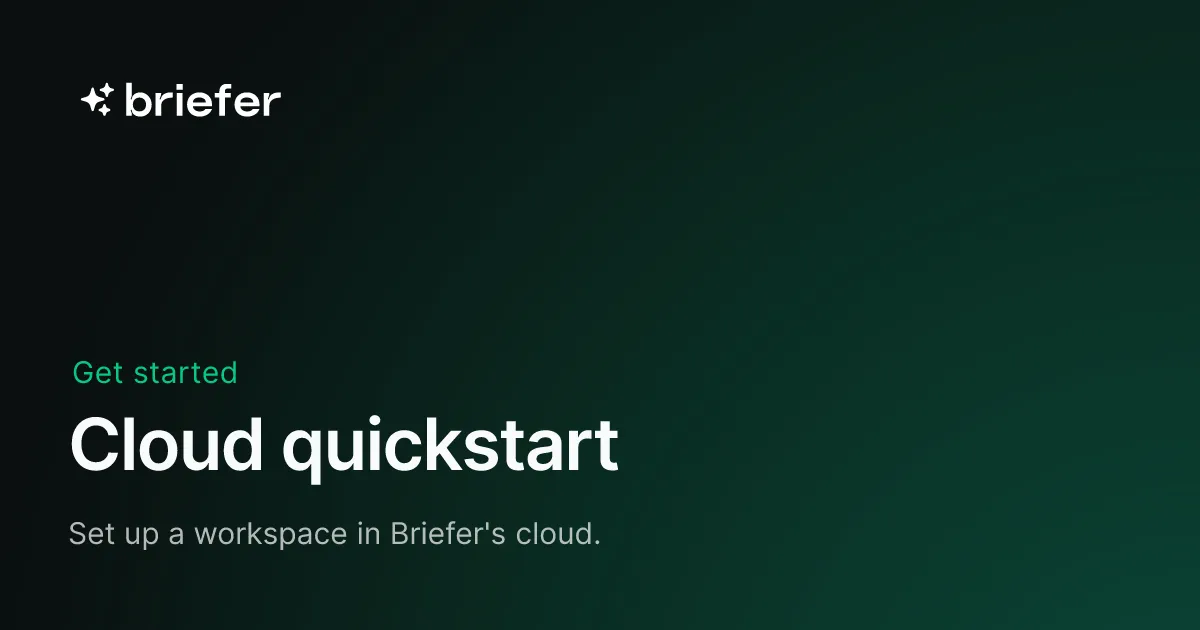 Briefer brand asset featured on docs.briefer.cloud