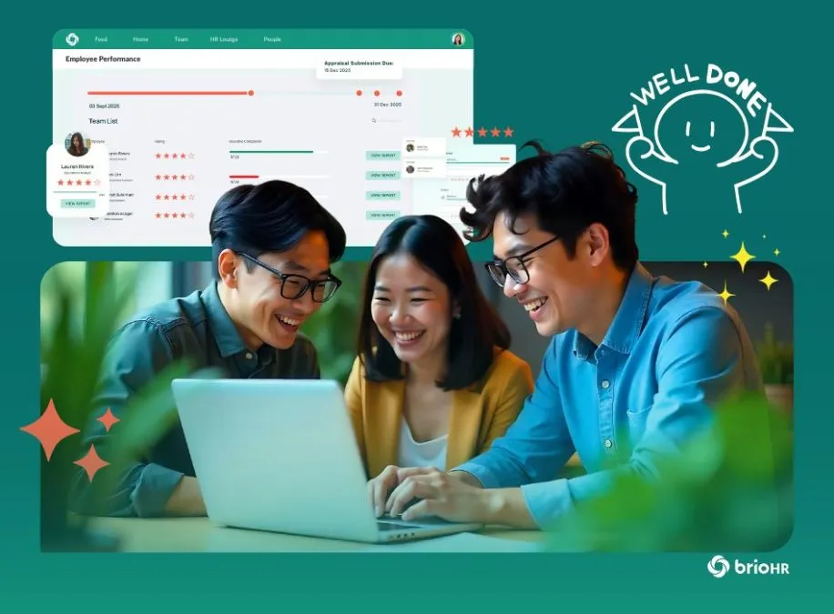 BrioHR brand asset featured on briohr.com