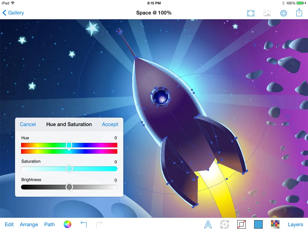 Brushes brand asset featured on brushesapp.com