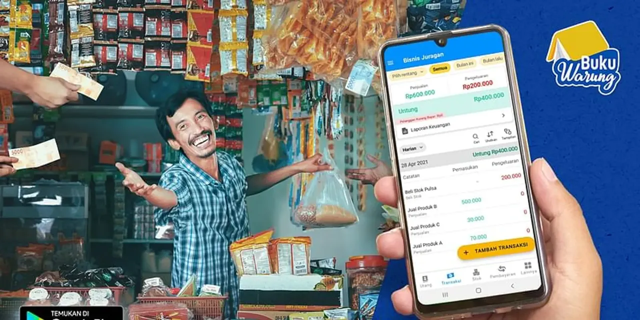 BukuWarung brand asset featured on yourstory.com