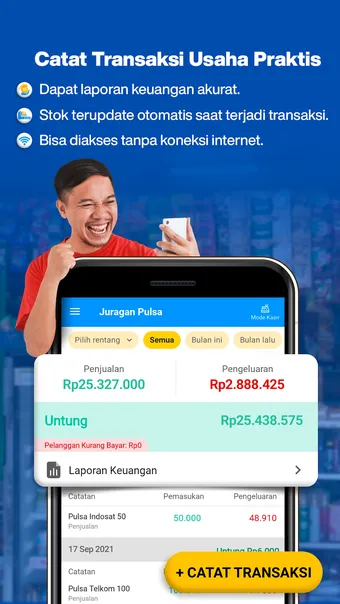 BukuWarung brand asset featured on bukuwarung-apps-for-msmes.en.softonic.com
