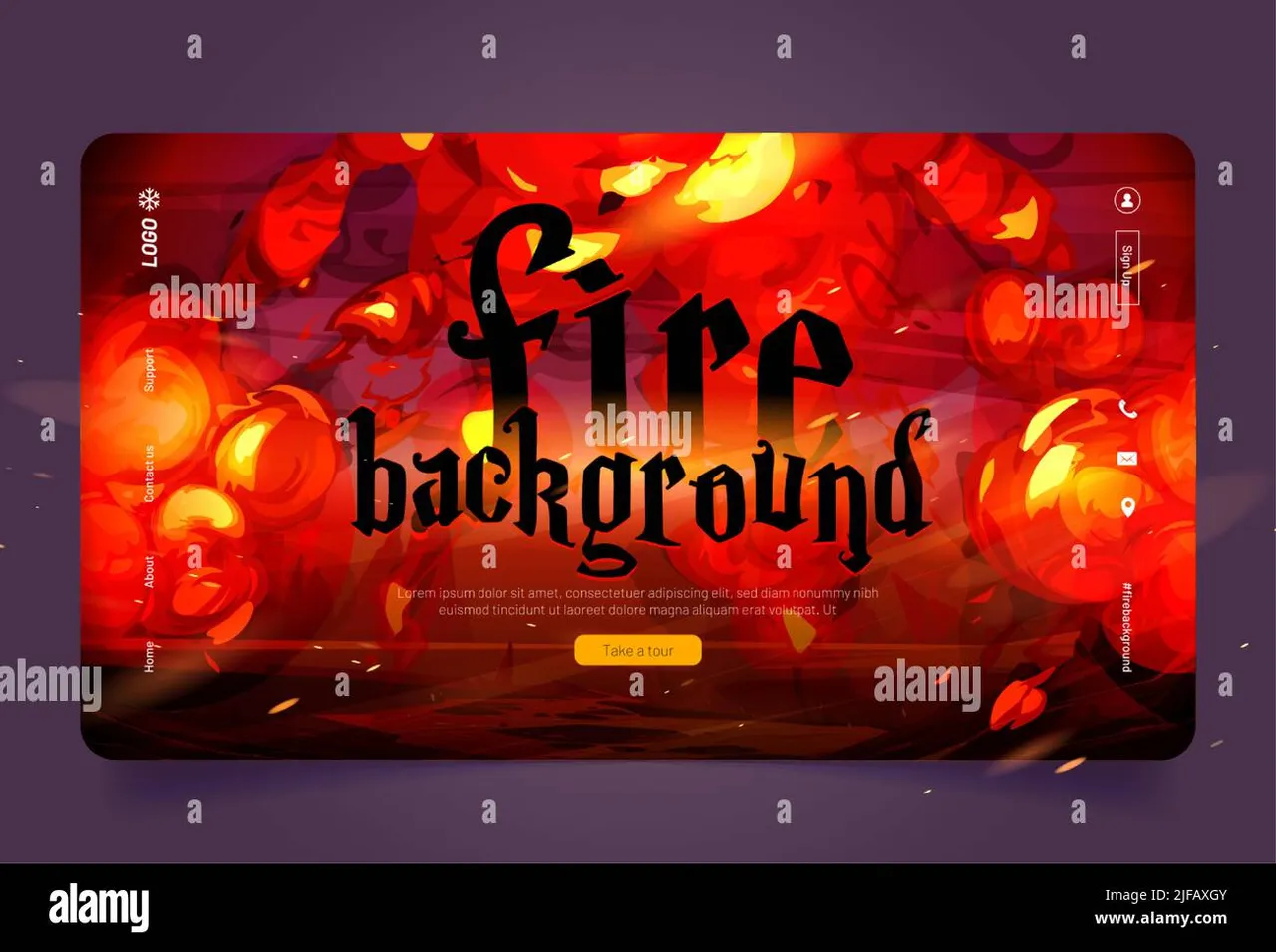 burnt brand asset featured on alamy.com