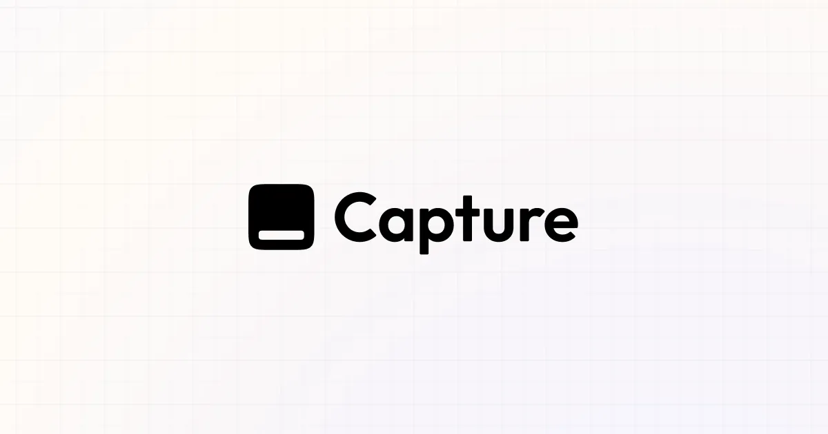Capture brand asset featured on capture.so