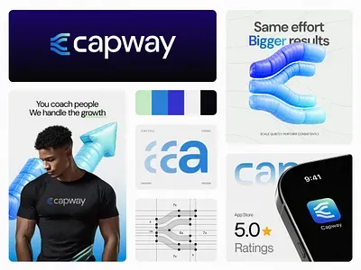 CapWay brand asset featured on dribbble.com
